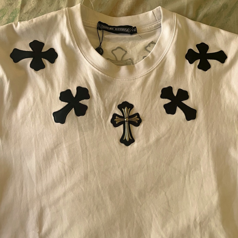 Chrome Hearts x Comme Des Garçons Real Silver Cross T-Shirt